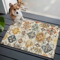thumbnail image 4 of Farmhouse Morocco Large Area Rugs for Bedroom Living Room, Soft Non Slip Carpet Bedside Rug, Boho Abstract Shabby Texture Art Rectangular Floor Cover Kitchen Accent Rug 2'x3' for Dining Room/Office, 4 of 9