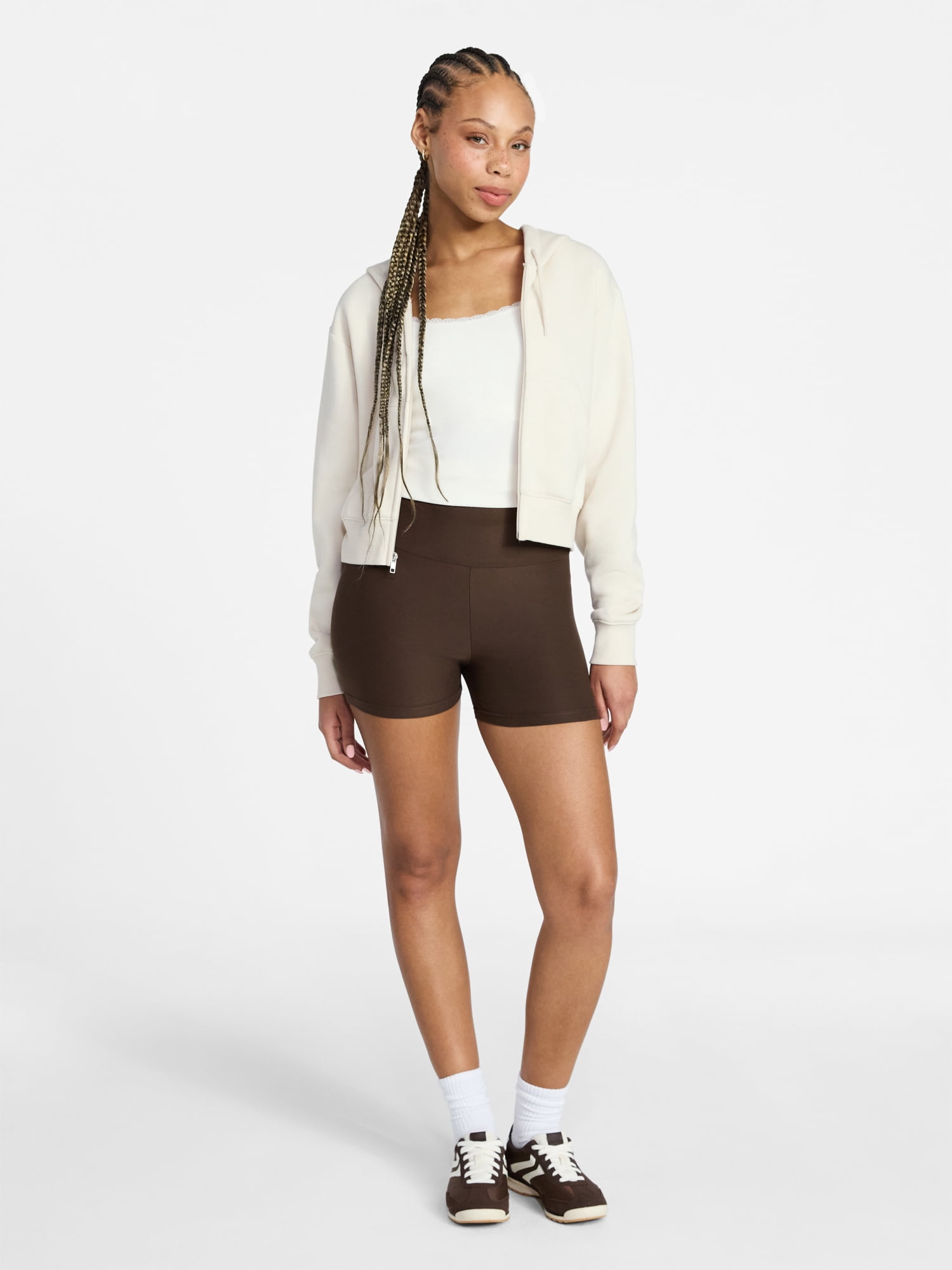 No Boundaries Women's Shorty Shorts, 3 in Inseam, XXS/XS-XXL/1X