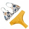 thumbnail image 2 of TopLLC Haut de Bikini Rehausseur pour Femme Haut de Maillot de Bain Dos Nu Rétro Haut de Maillot Rembourré Tankini pour Femme Maillot de Bain, 2 of 4