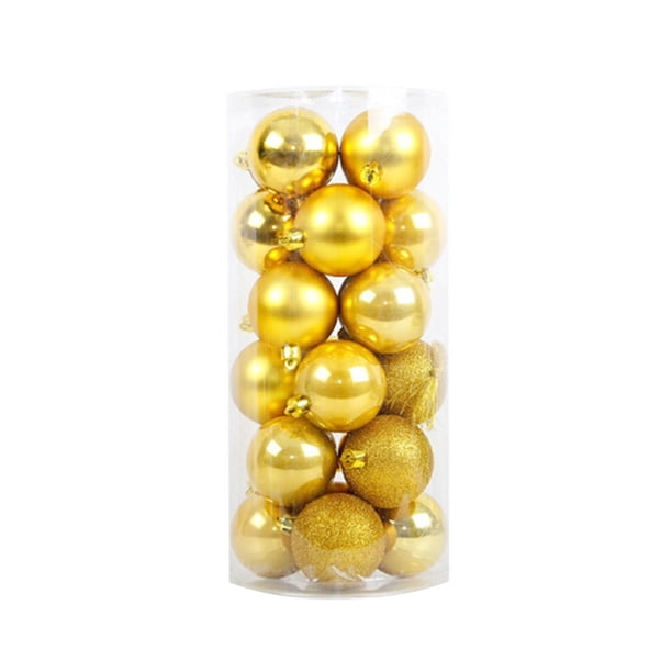 Adornos de bolas de decoración de árbol de Navidad Bola de plástico brillante Decoración de fiesta de barra de casa de casa 4cm kenally HA2235-01B