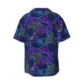 thumbnail image 5 of KLL Turtles Print Men's Shirt Short Sleeve Button Down Summer Cuba Beach Shirts- XX-Large, 5 of 5