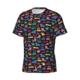 thumbnail image 3 of Rocae Colorful Excavator for Men's Moisture-Wicking Crew Tee - T-Shirt for Sports, Outdoor Activities, and Casual WearLarge, 3 of 9