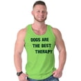 thumbnail image 5 of Dogs Are Best Therapy Funny Pet Joke Tank Top T Shirts Men Women Brisco Brands M, 5 of 6