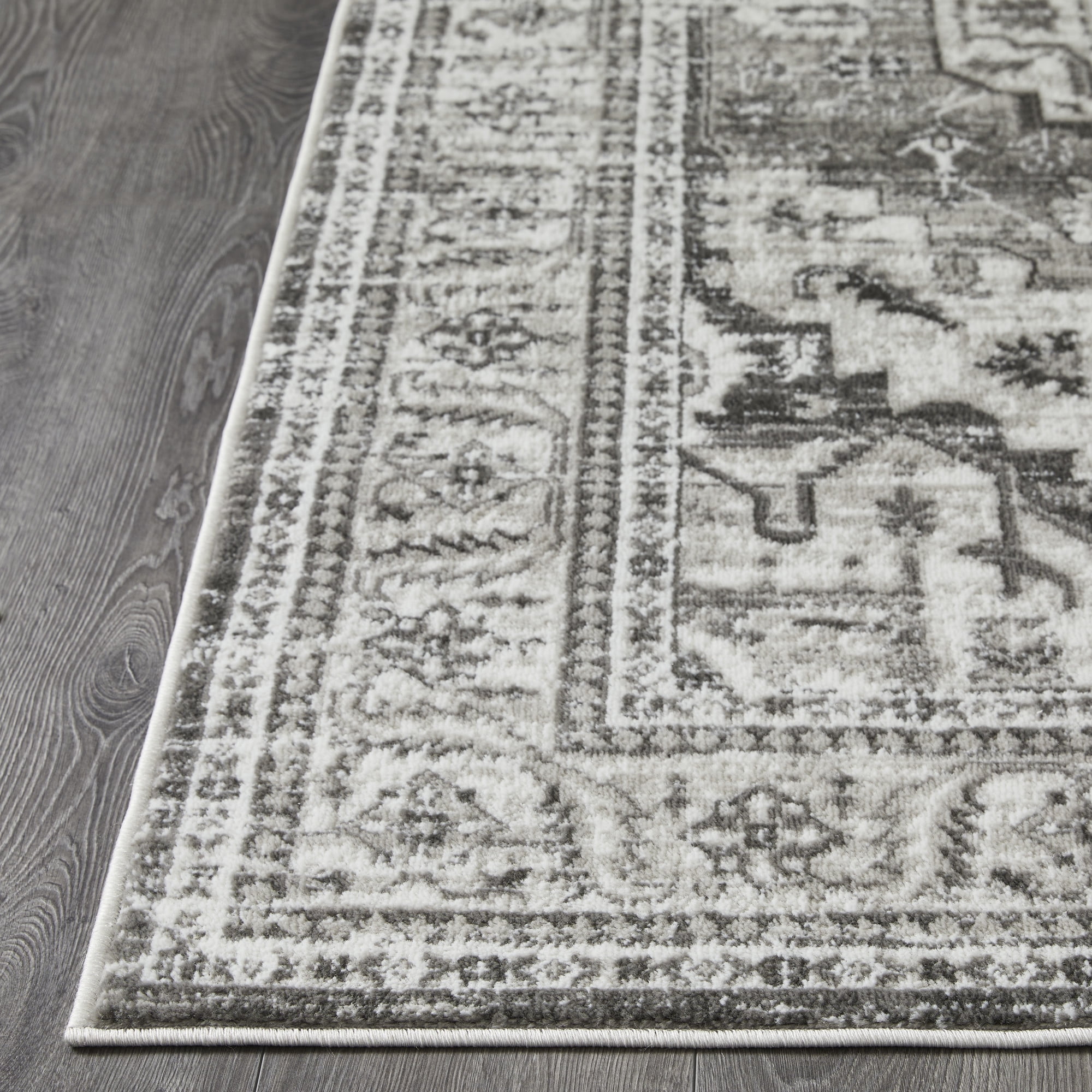 Loomaknoti Rhane Alvner 4' x 6' Gray Oriental Indoor Area Rug