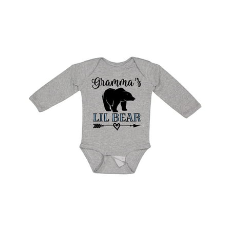 

Inktastic Gramma Lil Bear Grandson Gift Gift Baby Boy Long Sleeve Bodysuit