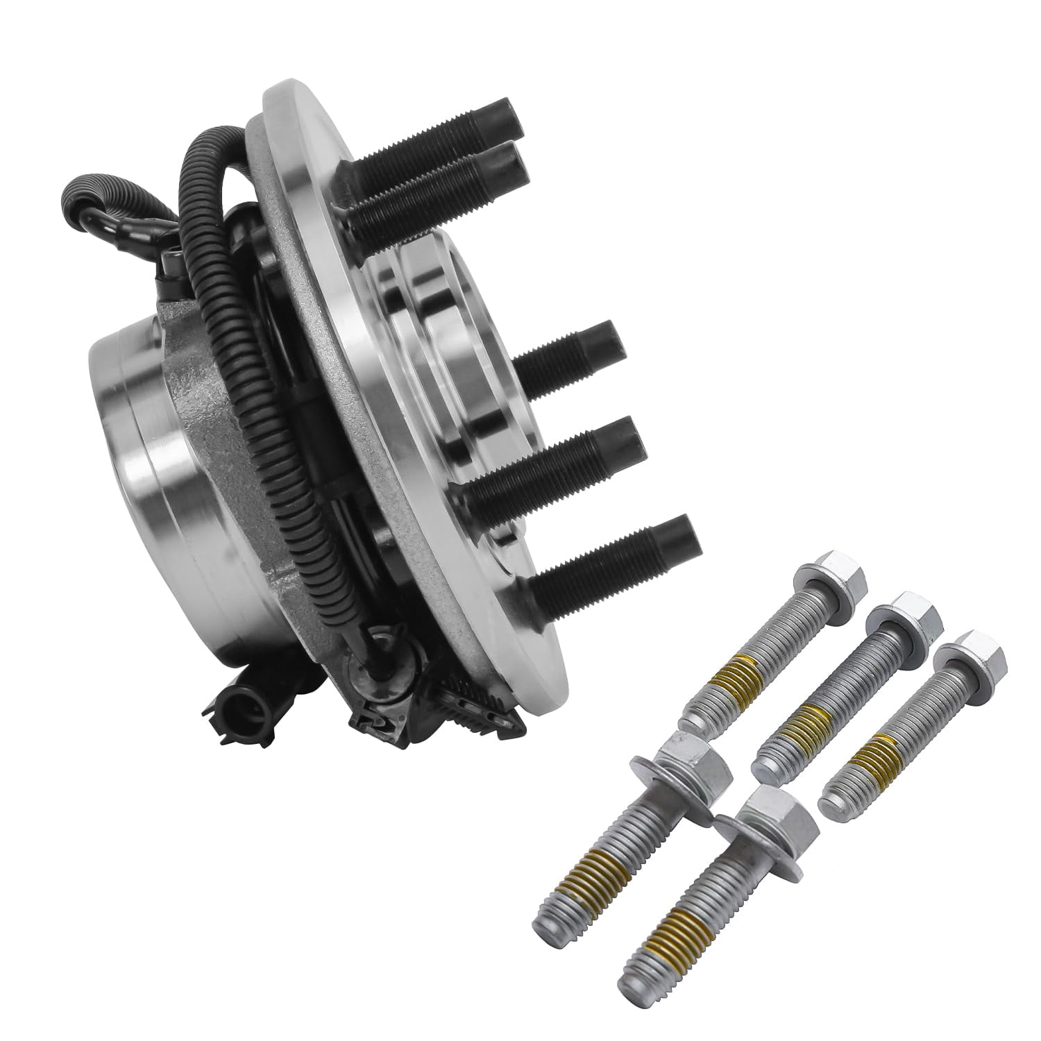 Detroit Axle - Front Wheel Bearing Hubs for 2002-2005 Ford Explorer Mercury Mountaineer Lincoln Aviator, 2002 2003 2004 2005 Replacement Wheel Bearing and Hubs Assembly Set