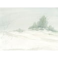 thumbnail image 2 of Randy Noble Fine Art 4x14 White Modern Wood Framed Wall Art Titled - Snow Bed, 2 of 5