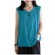 thumbnail image 2 of Xuyuer Womens Tank Tops Summer Spring Sleeveless Casual Cute Basic Trendy Loose Flowy Beach Shirt Vacation Outfits 2026 Scoop Neck Button Pullover Casual Loose Fit Dressy Tunic Tops, 2 of 5