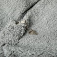 thumbnail image 6 of Emma + Oliver Small Gray Faux Sherpa Refillable Bean Bag Chair for Kids and Teens, 6 of 9