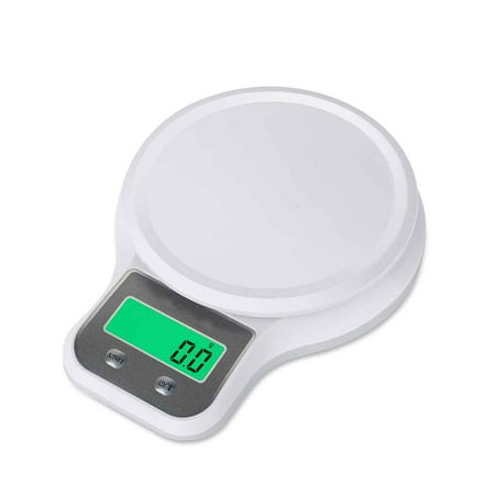 

Jooan s Kitchen 5kg/ 1g Electronic Kitchen Scale LCD Display Digital Food Scale Baking Weighing Balance Tool with Green Backlight