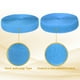 thumbnail image 5 of Cinta de gancho y bucle Uxcell para coser, 2 piezas de tiras de sujetador de nylon no adhesivas de 5 yardas en azul, 5 of 7