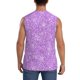 thumbnail image 4 of Fotbe Lilac Glittering Men's Camiseta sin Mangas Estampada para Hombres, Playera Casual para Gimnasio, Entrenamiento, Playa-XX-Large, 4 of 7