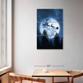 thumbnail image 2 of Elephant Stock Santa Is Coming For Christmas Wall Art - Vertical Multi Panel Canvas - Living Room Wall Decor - Holiday Multi Panel - Black And Blue Decor By Arizrab - 36" x 57", 2 of 8