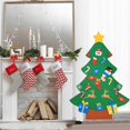 thumbnail image 5 of Árbol de Navidad de Fieltro - Para niños, Decoraciones para árboles de Navidad para colgar en la pared, 5 of 5