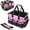 Pink, variant on Wearable Cleaning Caddy, Cleaning Caddy Supplies Organizer With Handle & Shoulder Straps For Housekeepers, Under Sink & Car Cleaning Tool Organizers Bag With 4 Foldable Divider