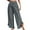 Gray-01, variant on REALiKUN Women Linen Pants Summer Wide Leg Beach Lightweight High Waist Ruffle Flowy Palazzo Pant Boho Casual Trousers