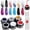 6 Colors Spider Gel, variant on SAVILAND Cat Eye One-Step Gel Nail Polish Pens, 6 Colors Caramel Lilac Pink, with Nail Magnet, 4 ml/0.14 fl. oz
