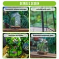thumbnail image 3 of NCYP Closed Geometric Terrarium with Front Door, for Planting, Succulents, Terrarium Only, 3 of 9