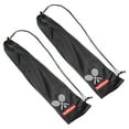 thumbnail image 1 of Unique Bargains Soft Lining Badminton Racquet Cover Bag Pouch with Drawstring, Black 2 Pack, 1 of 7