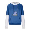 thumbnail image 4 of Qiopertar Liquidation Livraison Gratuite Mode Femme Décontractée Imprimé Col Rond Manches Longues Amples Hauts Courts Blouse Chandails en Molleton Sans Capuche Offres de la Semaine Moins de 5$, 4 of 5