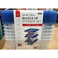 thumbnail image 2 of IRIS USA Adult Plastic 12.9 Quart Buckle Up Storage Bin, 6 Count, 2 of 3