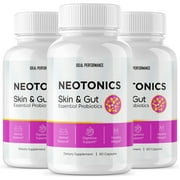 Neotonics Skin & Gut - Official - Neotonics Advanced Formula Skincare Supplement Reviews Neo tonics Capsules Skin and Gut Health, 3 Pack