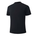 thumbnail image 5 of RUTAYY Men's T-Shirts Short Sleeve Solid Color Knit Tee Shirts Breathable Wicking Crew Neck Casual Layering Tops Daily Wear Fashion Resort Tees, 5 of 6
