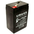 thumbnail image 2 of 2x Pack - Rcl RCL3000 Battery Replacement - UB645 Universal Sealed Lead Acid Battery (6V, 4.5Ah, 4500mAh, F1 Terminal, AGM, SLA) - Includes 4 F1 to F2 Terminal Adapters, 2 of 4