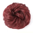 thumbnail image 2 of Messy Hair Bun Thick Updo Hairpieces Elastic Synthetic Wavy Curly Ponytail Hair Extensions, 2 of 6
