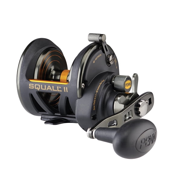 PENN Squall II Star Drag Conventional Reel, Size 25N, Left-Hand