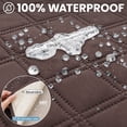 thumbnail image 4 of JIATER Waterproof Dog Bed Covers Washable Pet Bed Blanket for Sofa Bed,52x82 Coffee, 4 of 7