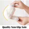 thumbnail image 4 of HSHDLDF Womens Soft Plush Fuzzy Slippers Open Toe Warm Comfy Indoor Outdoor Shoes, 4 of 7