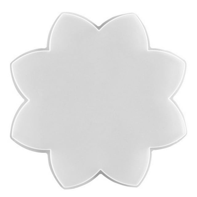 ColoMX Molde de posavasos de loto Molde en forma de loto de silicona Molde de fabricación de estera de taza práctica
