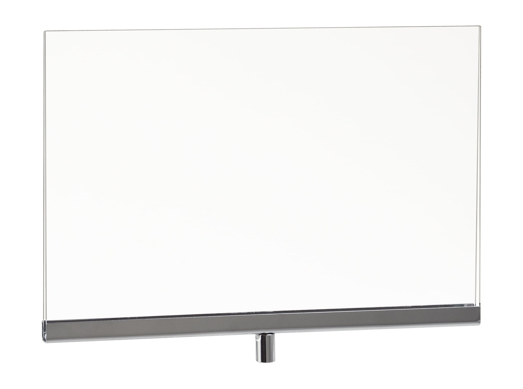 Econoco PJ711 Acrylic Sign Holder with 3/8" Fitting, 11" W x 7" H