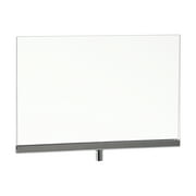 Econoco PJ711 Acrylic Sign Holder with 3/8" Fitting, 11" W x 7" H, Clear (Pack of 24)