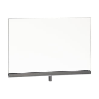 Econoco Triple Bulletin Sign Holder - 22" X 28", Black Matte, Floor Standing With Rectangular Base
