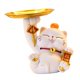 thumbnail image 4 of Estatua de gato de la , novedad, soporte decorativo para llaves con bandeja, bandeja de almacenamiento de llaves para baño, estantería, oficina, Blanco, 4 of 8