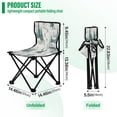 thumbnail image 3 of 600D Oxford Camping Chair Portable Foldable Chair Supports 220 lbs for Picnic, Fishing, Backpacking Vintage Christmas Winter Scene, 3 of 8