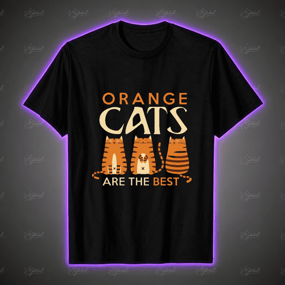 Funny Orange Cats Best Cat Mom Ever Animal Lover Unisex T-Shirt V19579, S-5XL