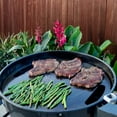 thumbnail image 4 of SnS Grills Slow 'N Sear® Rotating Plancha Griddle 22" — Carbon Steel Flat-Top Smashburger Griddle for Weber 22-Inch Kettle, Swivels for Easy Access, 4 of 6