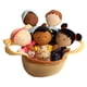 thumbnail image 1 of Snuggle Stuffs Basket Of Buddies Muñecos de peluche de diversidad de 8 "" | Muñecas para niños pequeños | Muñecas preescolares | Muñecas multiculturales | conjunto de 5, 1 of 5