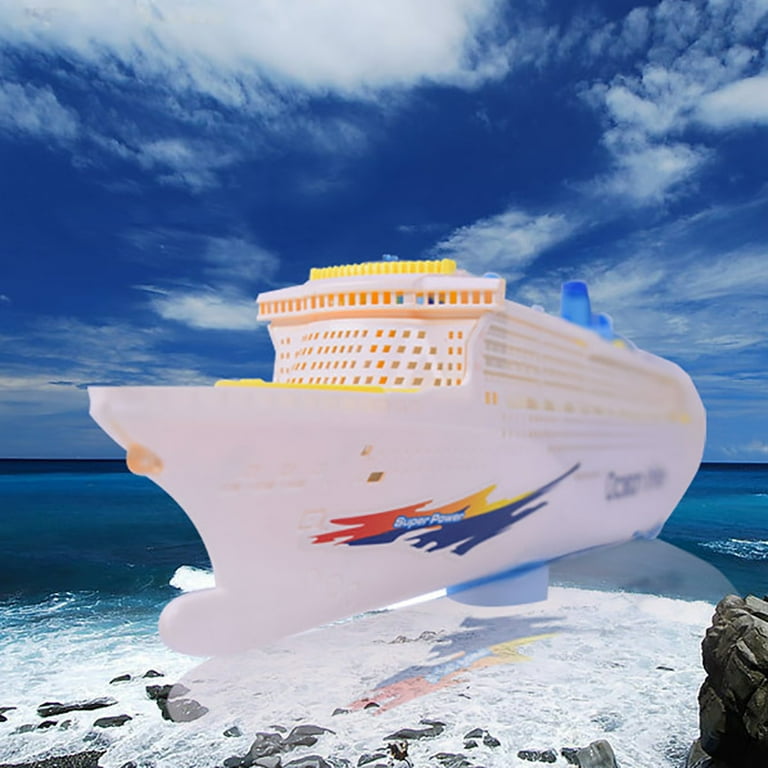 Hadanceo Electric Ocean Liner Cruise Ship Toy, Musical Flashing