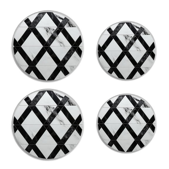 Decorative Stove Burner Covers 4 Pcs Decorative Electric Stove Burner Covers 8Inch And 10Inch ,Dog on Black beautiful