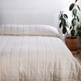 thumbnail image 2 of French Linen Box Stitch Quilt - King/Cal King - Cream | BOKSER HOME, 2 of 5