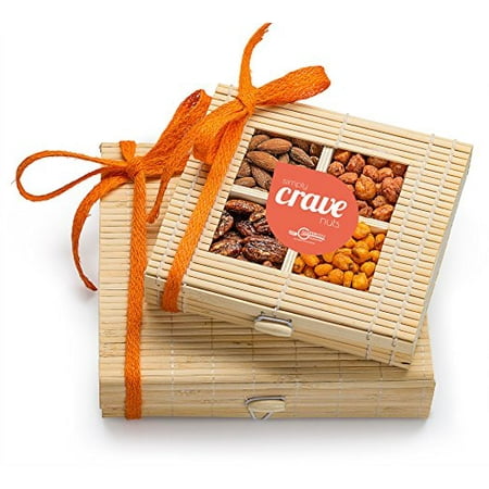 - Simply Crave Nuts Gift Basket, Gourmet Food Gift, Nuts Tray Gift Assortment, Sweet & Savory Double Stacker