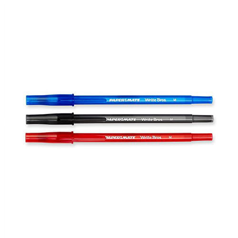 Paper Mate Write Bros Ball Point Cap-Pens Assorted 10 ea