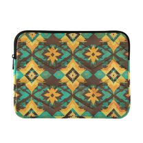 FORMRS 15-15.6 inch Laptop Sleeve Case Soft Carrying Quilted Computer Bag Cover, Geometric Patterns