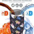 thumbnail image 3 of Modern 30oz Handheld Travel Tumbler with Handle – Double Wall Stainless Steel Insulated Cup, Flip Straw Lid, Leak-Proof & BPA-Free for Hot and Cold Drinks – Durable Coffee & Juice Mug White, 3 of 7