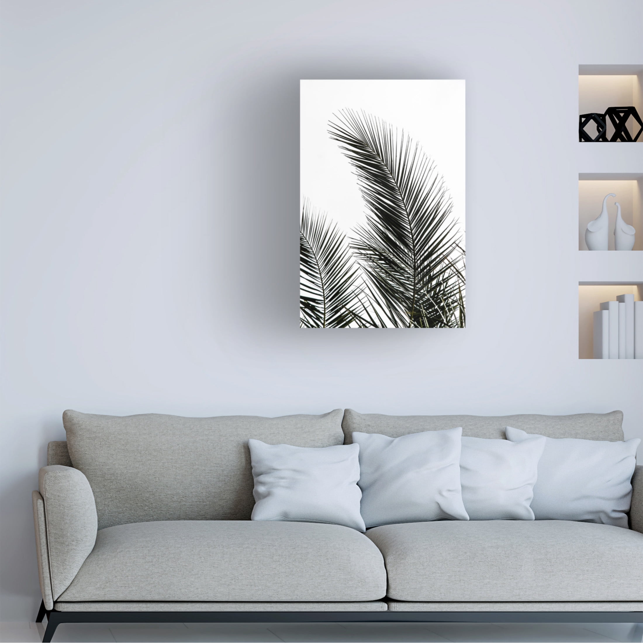Trademark Fine Art Mareike Bohmer  Palm Leaves 1 Canvas Wall Art