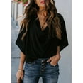 thumbnail image 2 of LEZMORE Womens Blouses and Tops Short Sleeve Chiffon Shirts and Tops, 2 of 5